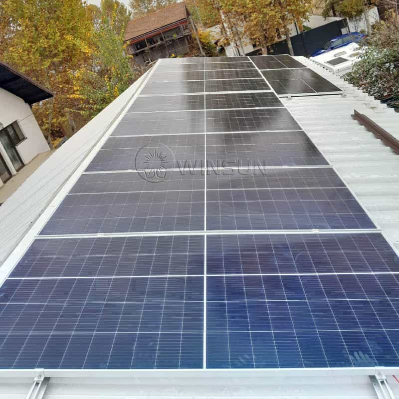 fast installation mini rail solar mounting system