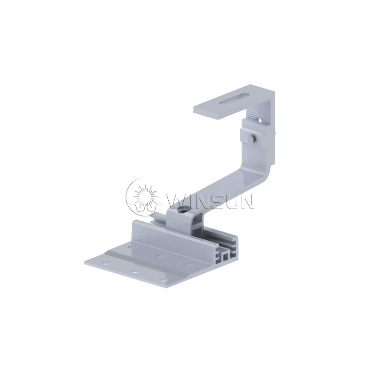 Aluminum adjustable tile roof hook