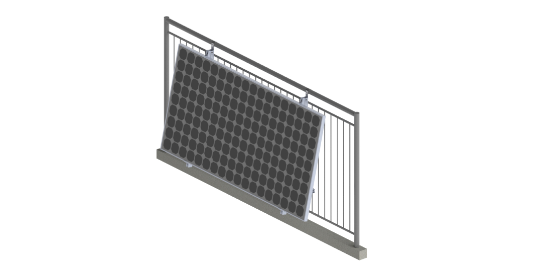 Système de montage solaire pour balcon