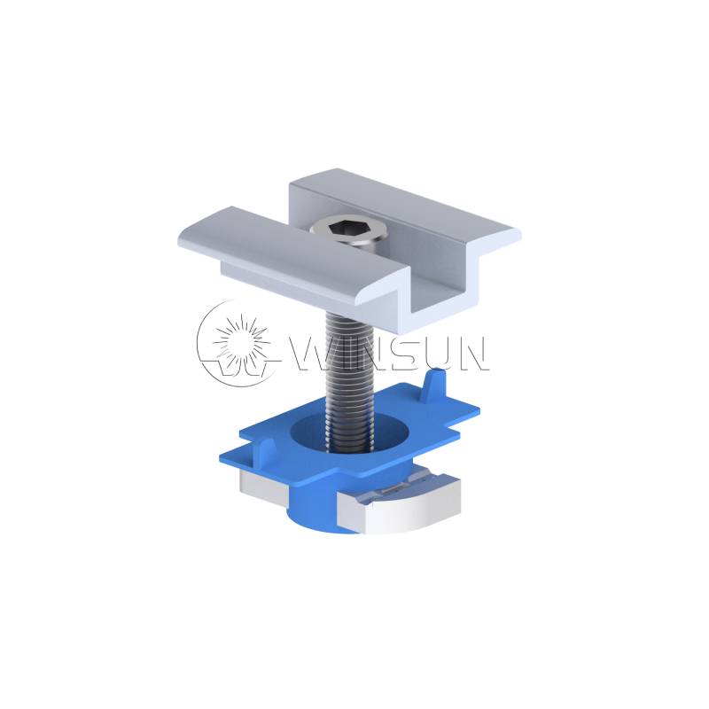 Middle Clamp With Steel Nut For C-typed Steel Rail