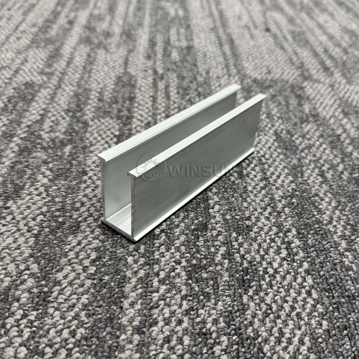 50mm Height U-shaped Mini Rail Solar Panels on Corrugated Metal Roof